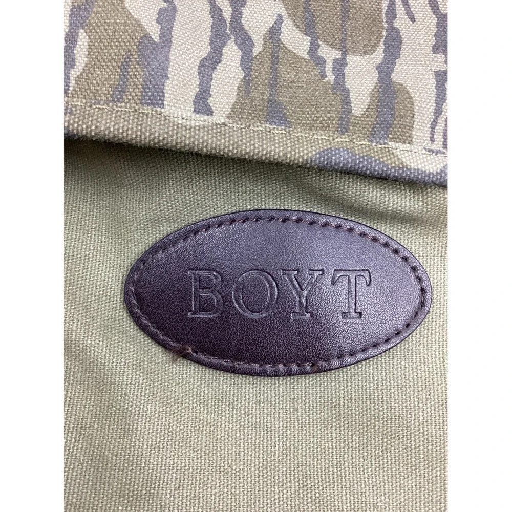 Boyt NWTF Messenger Bag Olive Canvas Bottomland Camo Satchel Shoulder Bag NWOT